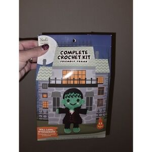 Needle Creations Friendly Frank Complete Crochet Kit Halloween Amigurumi NEW